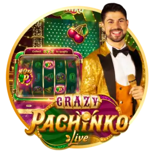 Crazy Pachinko live casino game.